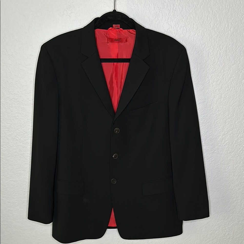 Hugo Boss Black Blazer with Red Lining